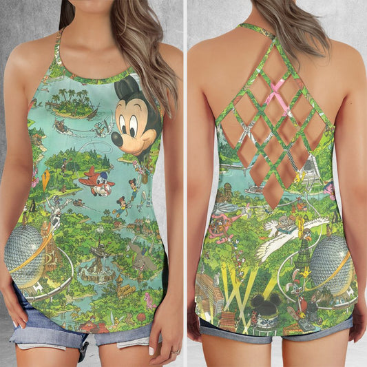 Criss Cross Tank Top -  - 1