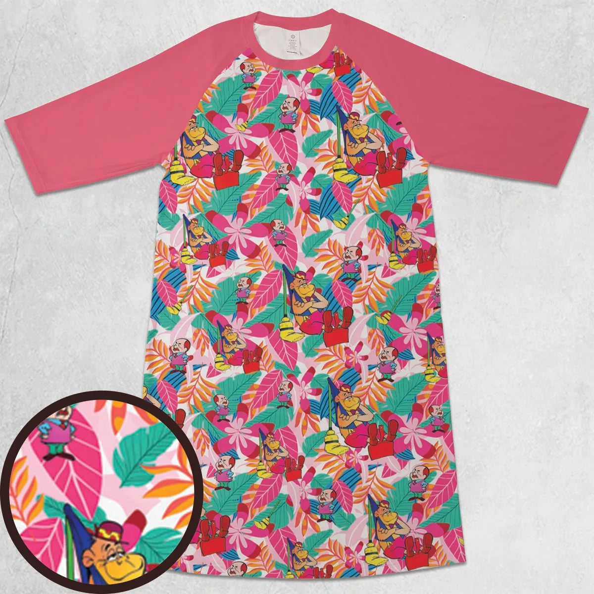 3/4 Sleeve Raglan Dress - UB68YAQD