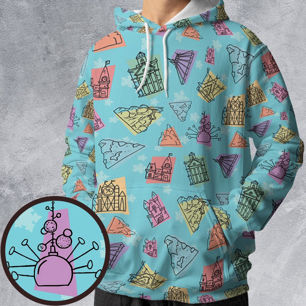 All-over Print Hoodie - SJ8AYNH1 -  - 1