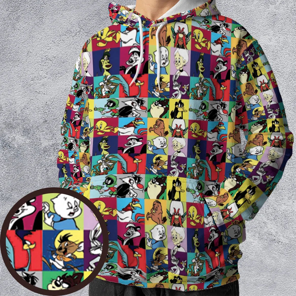 All-over Print Hoodie - 76NSGWQK
