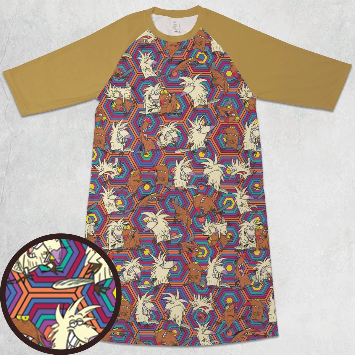 3/4 Sleeve Raglan Dress - NTW5AM5J