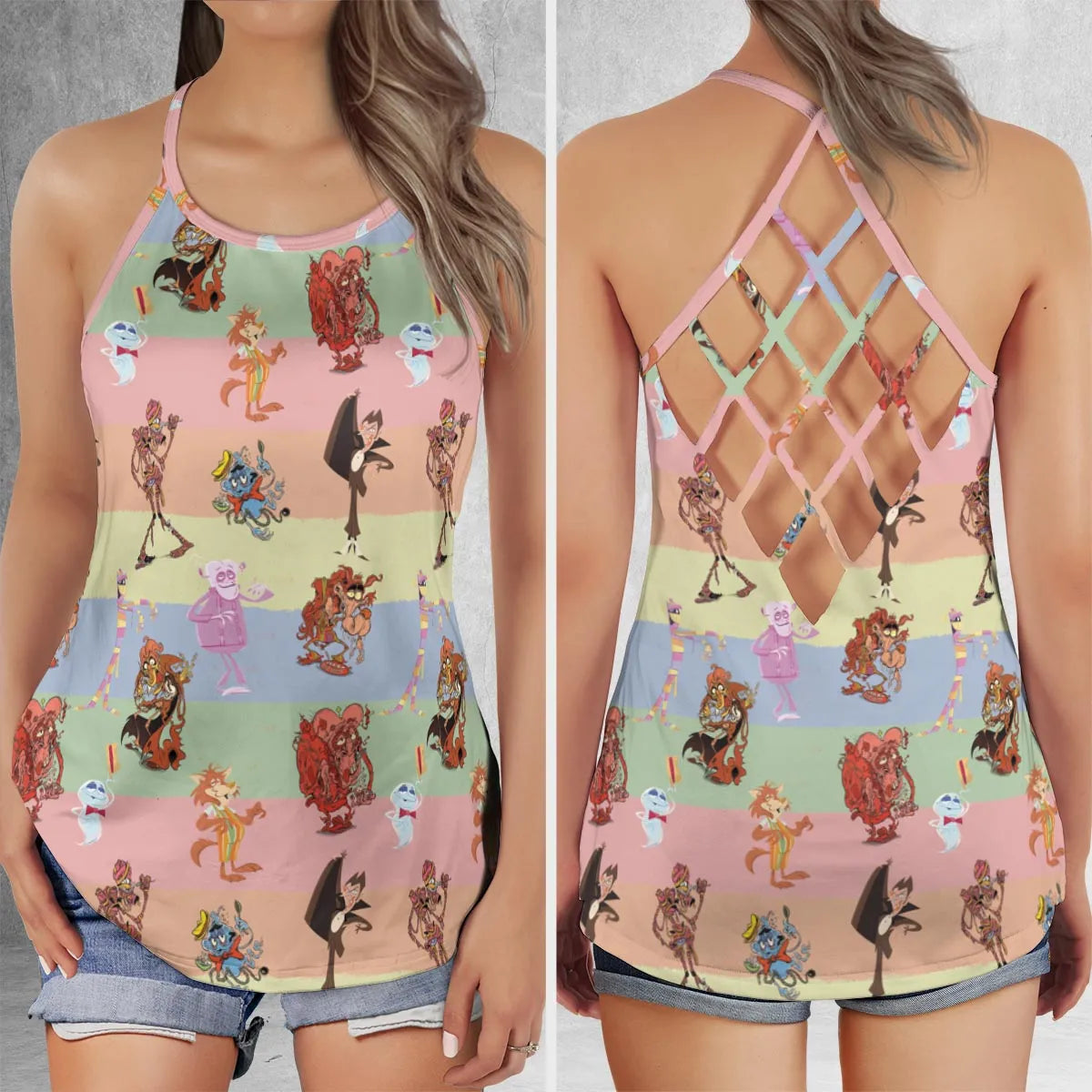 Criss Cross Tank Top - GERHLASY