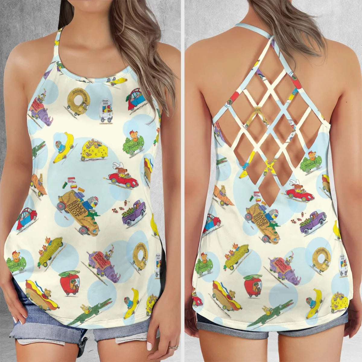Criss Cross Tank Top - VCKJPHXE