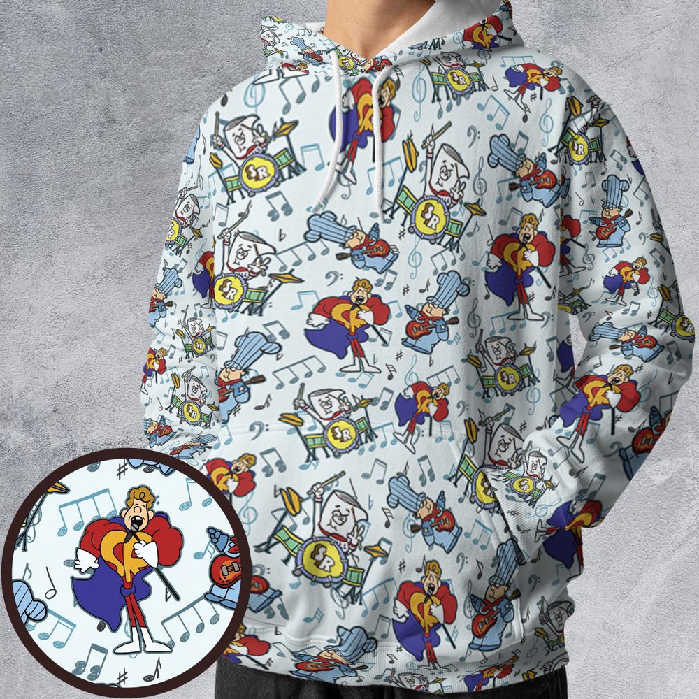 All-over Print Hoodie - 8PXWGHGU -  - 1