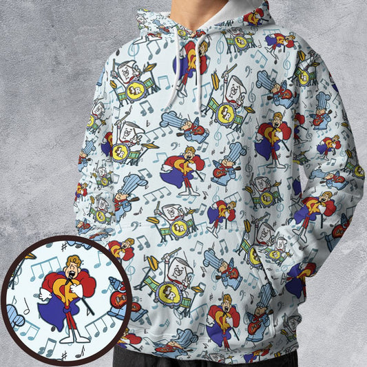 All-over Print Hoodie - 8PXWGHGU -  - 1