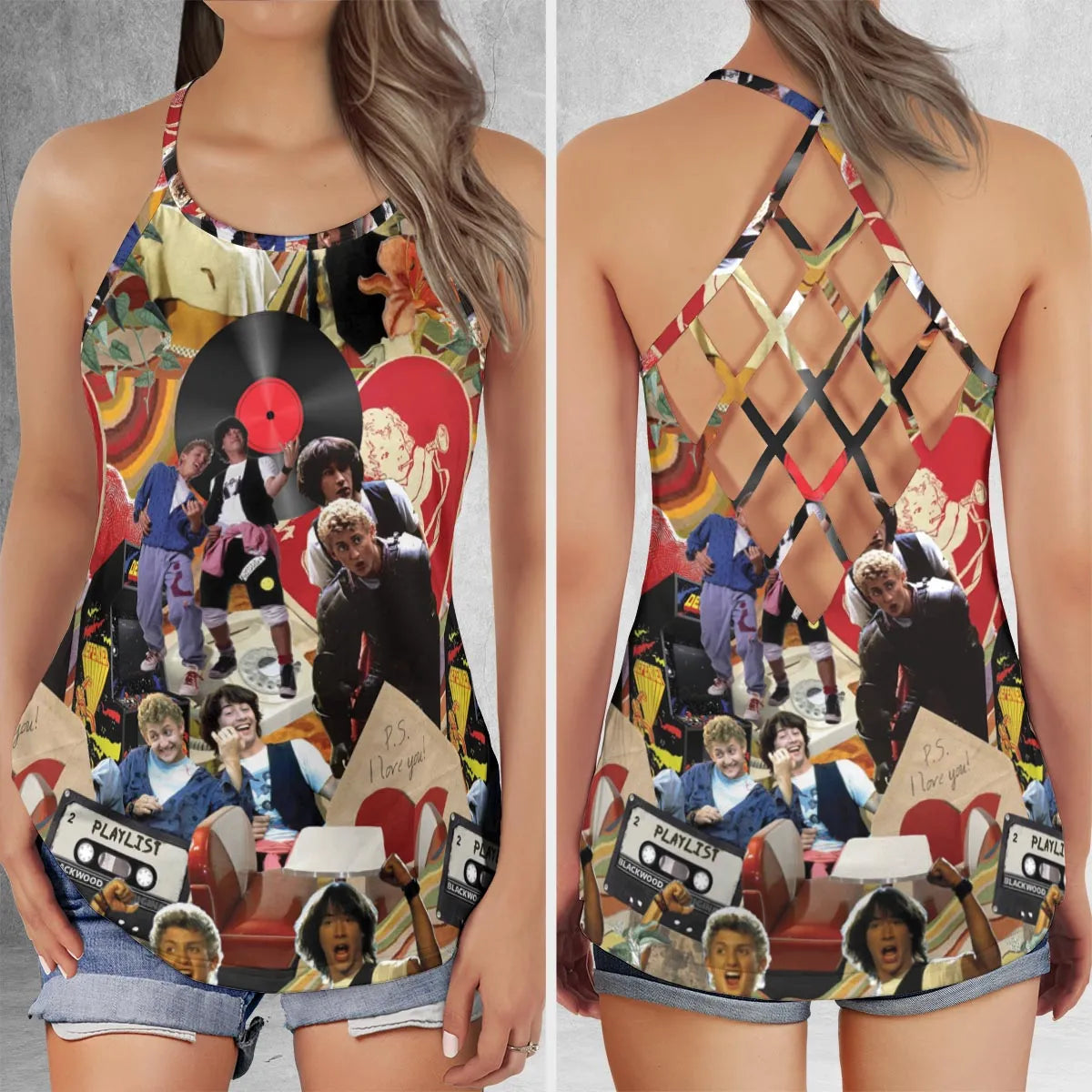 Criss Cross Tank Top - LSE3RFVB