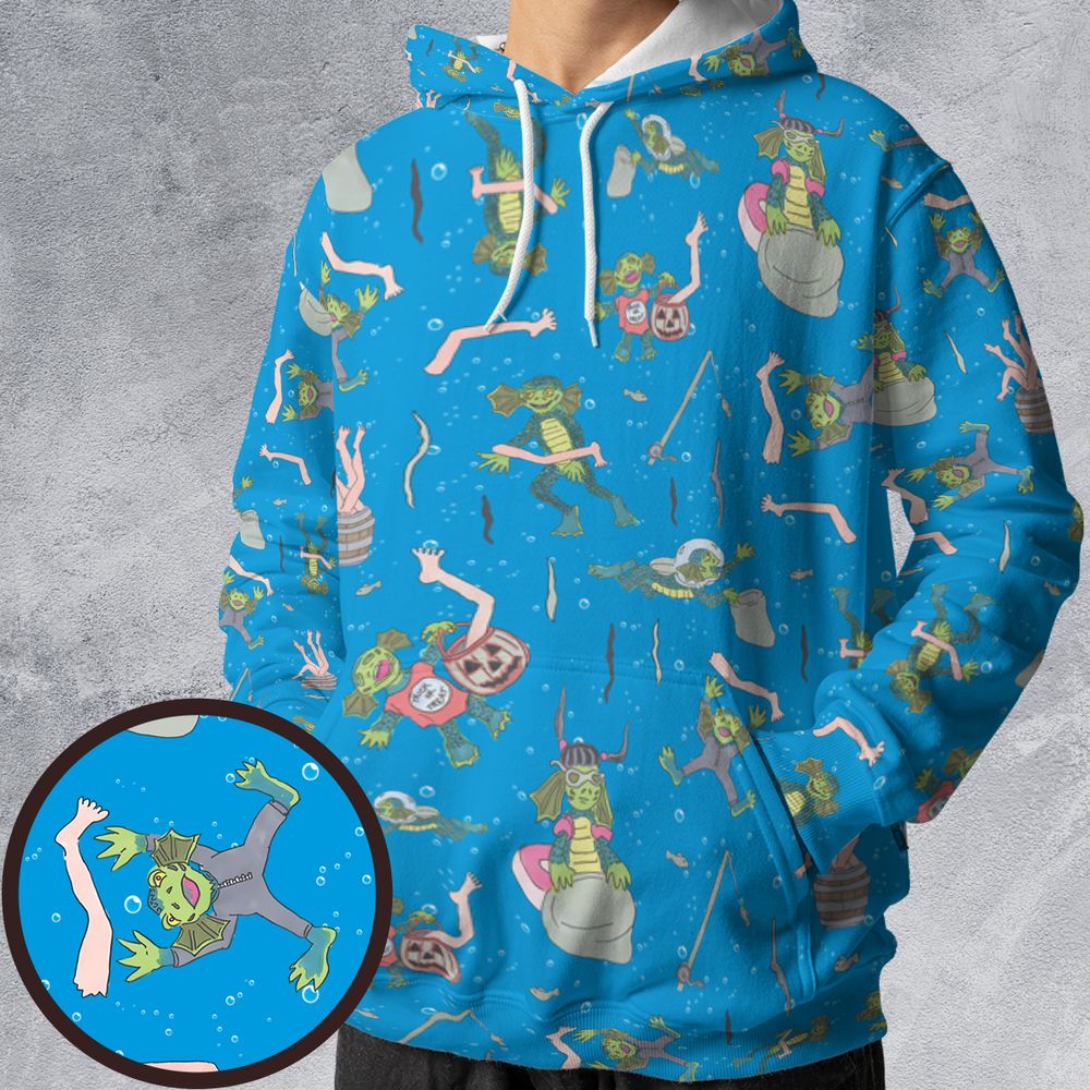 All-over Print Hoodie - ZEHJAGZ5 -  - 1