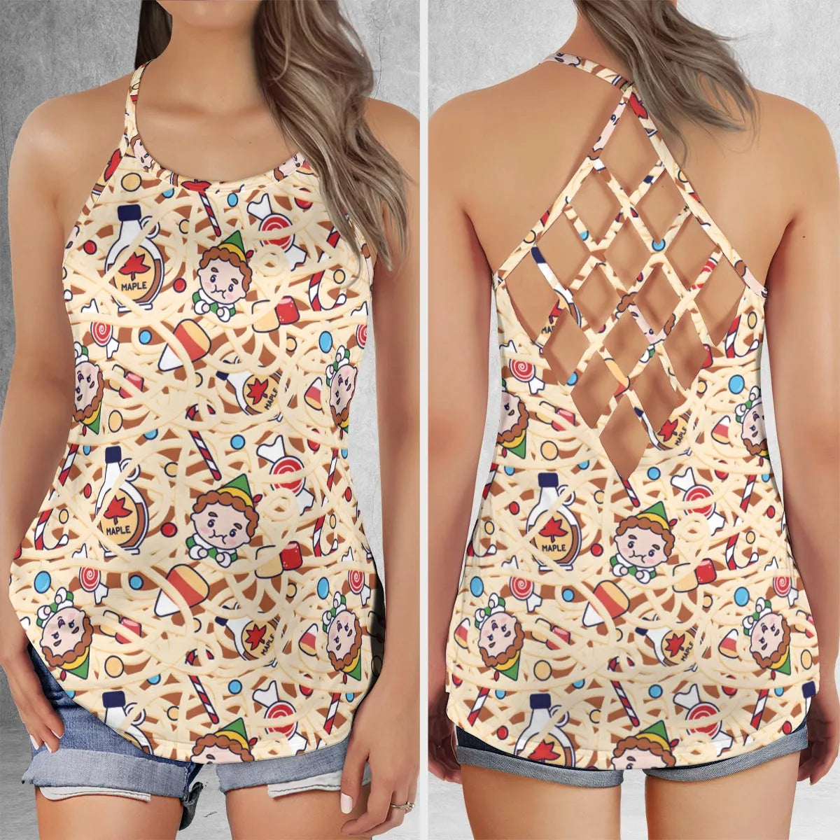 Criss Cross Tank Top - Z49ZS8W5