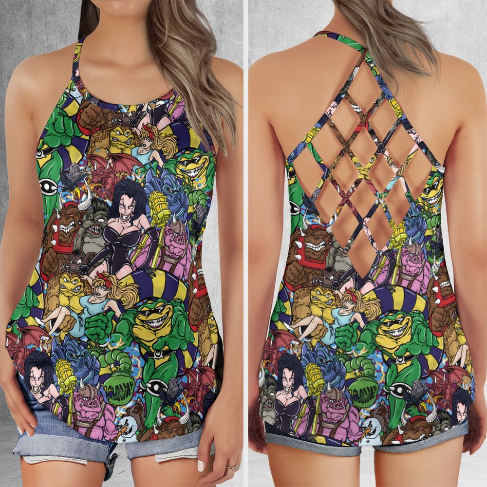 Criss Cross Tank Top - JY92U53A -  - 1