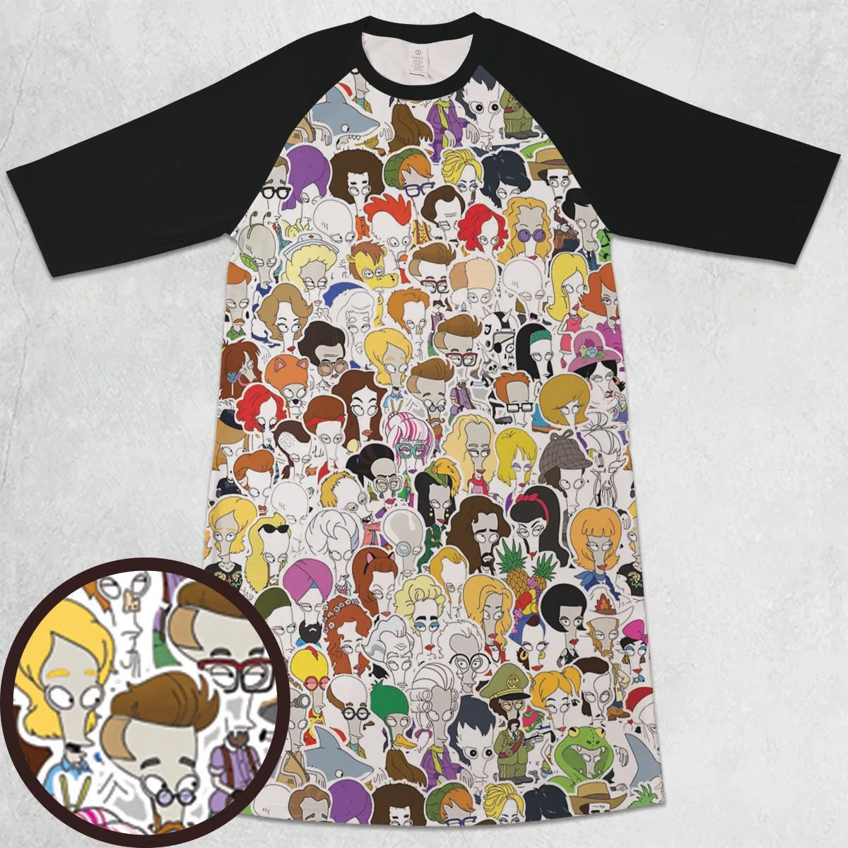 3/4 Sleeve Raglan Dress - 98X4EV52