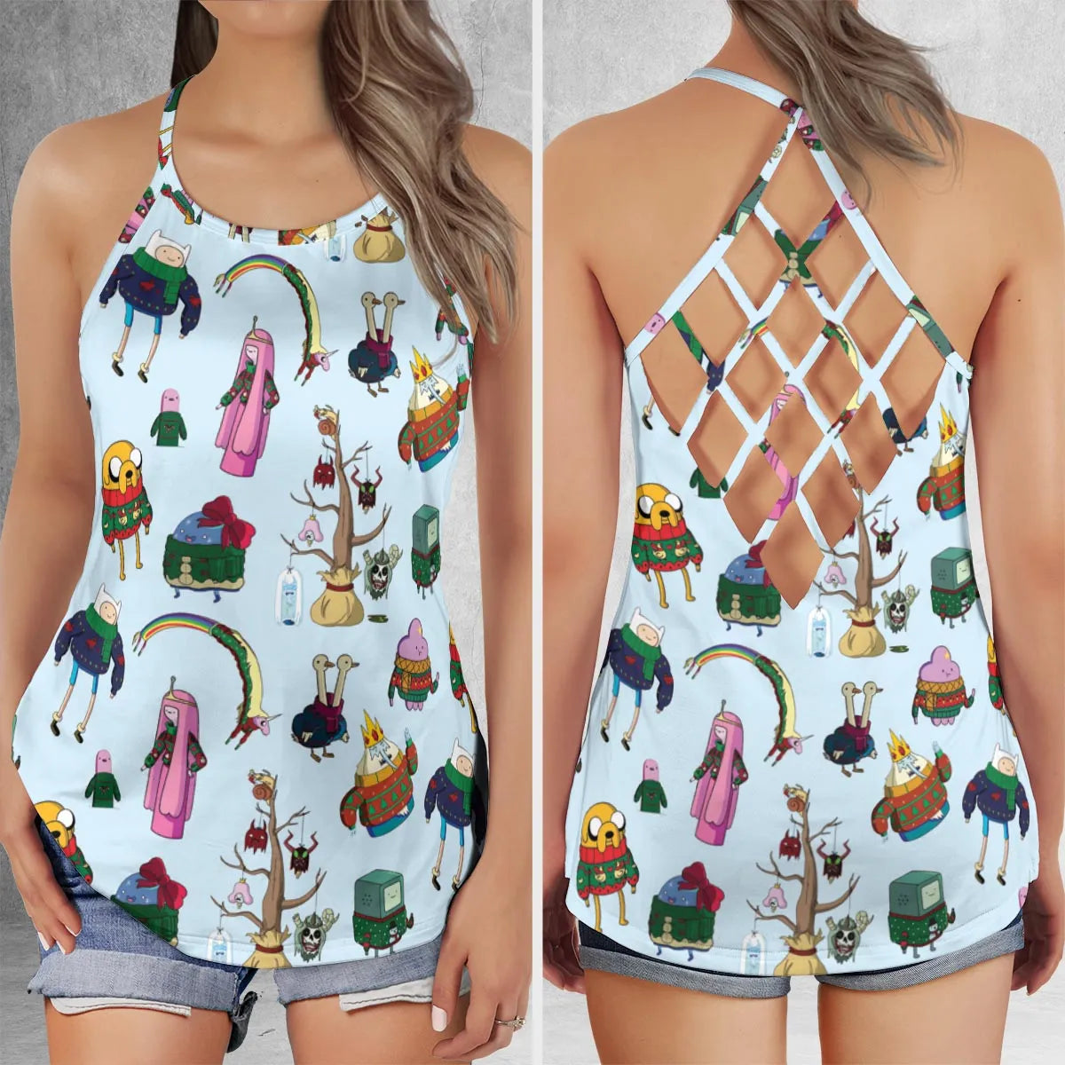 Criss Cross Tank Top - QPBFASS5