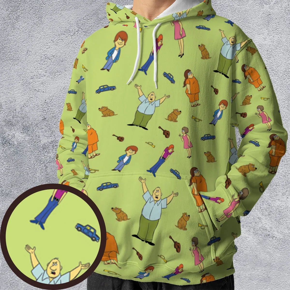 All-over Print Hoodie - DL4NS7QL