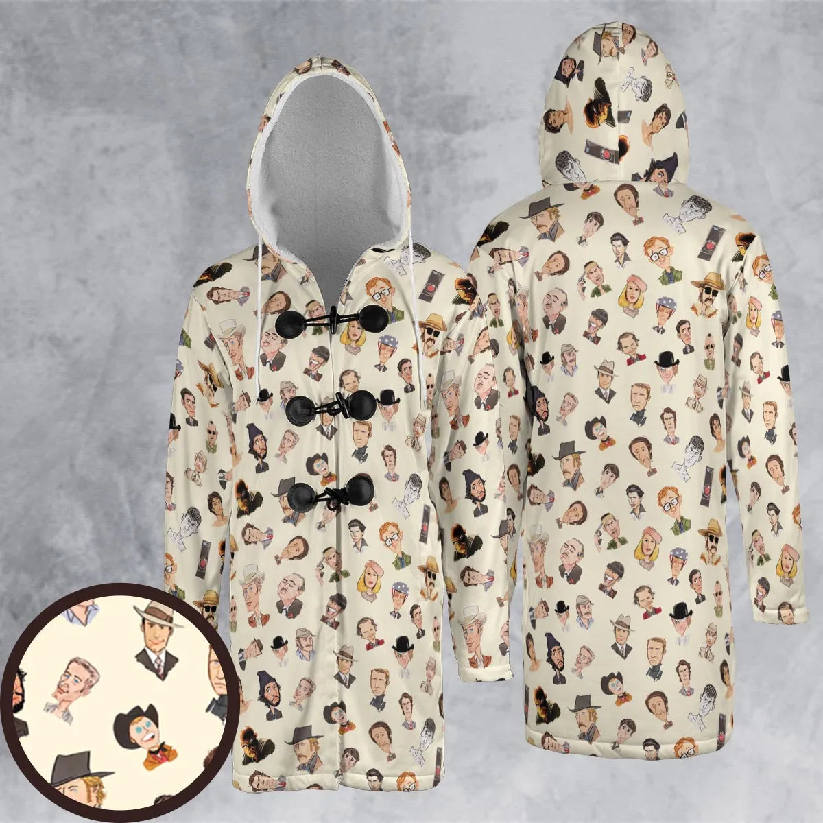 Hooded Cloak Coat - Q7L2B81L