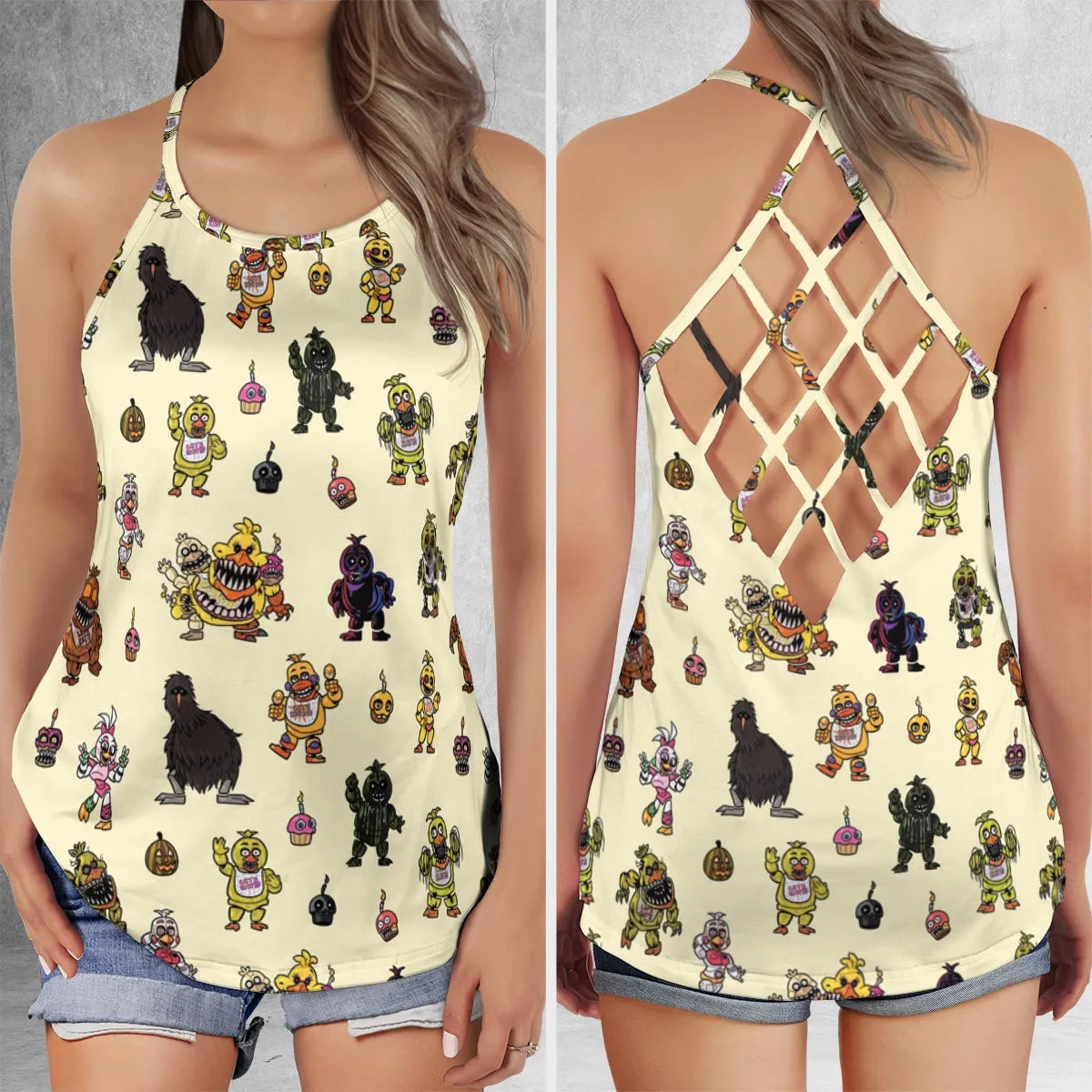 Criss Cross Tank Top - GA6G2MEE