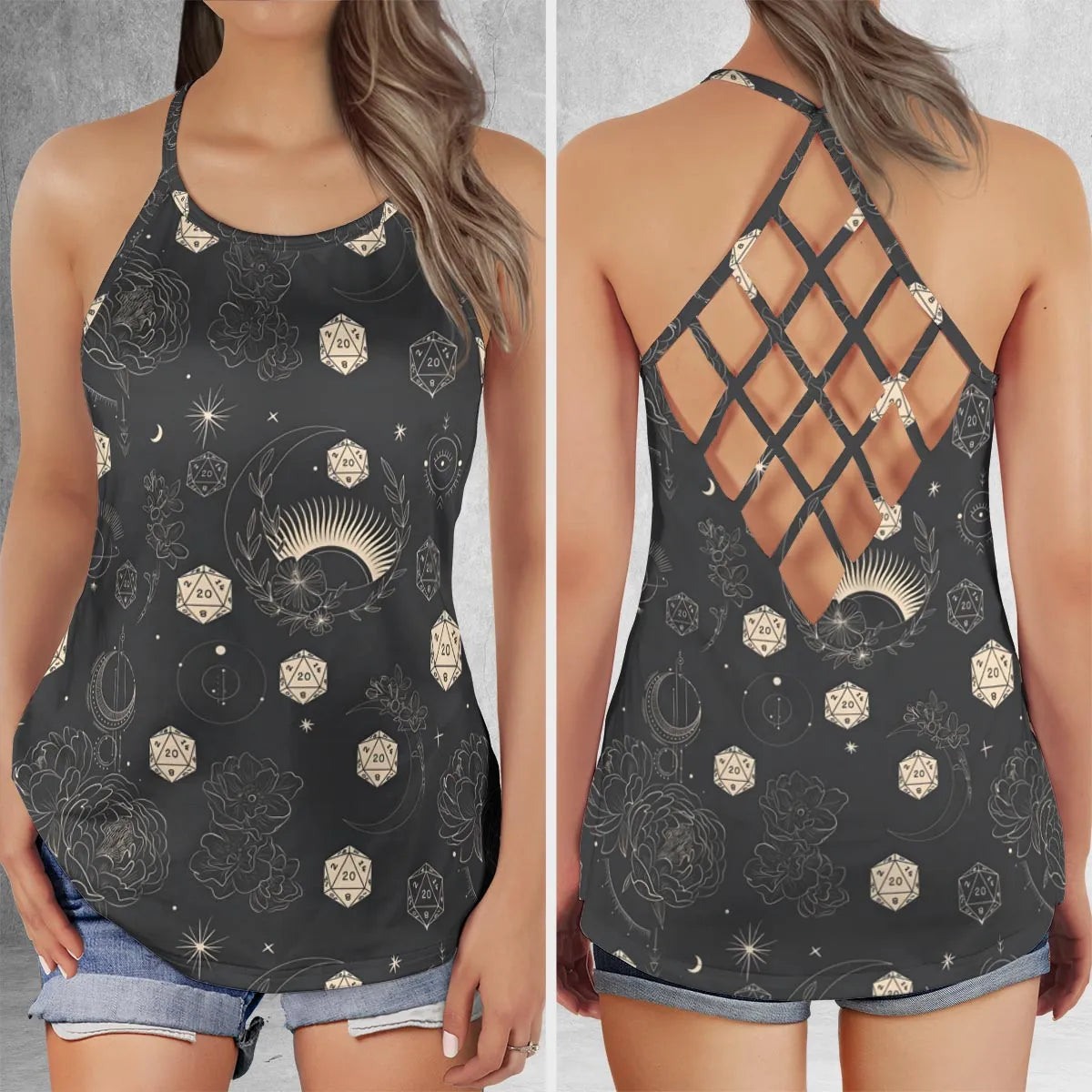 Criss Cross Tank Top - KE6V8LRP