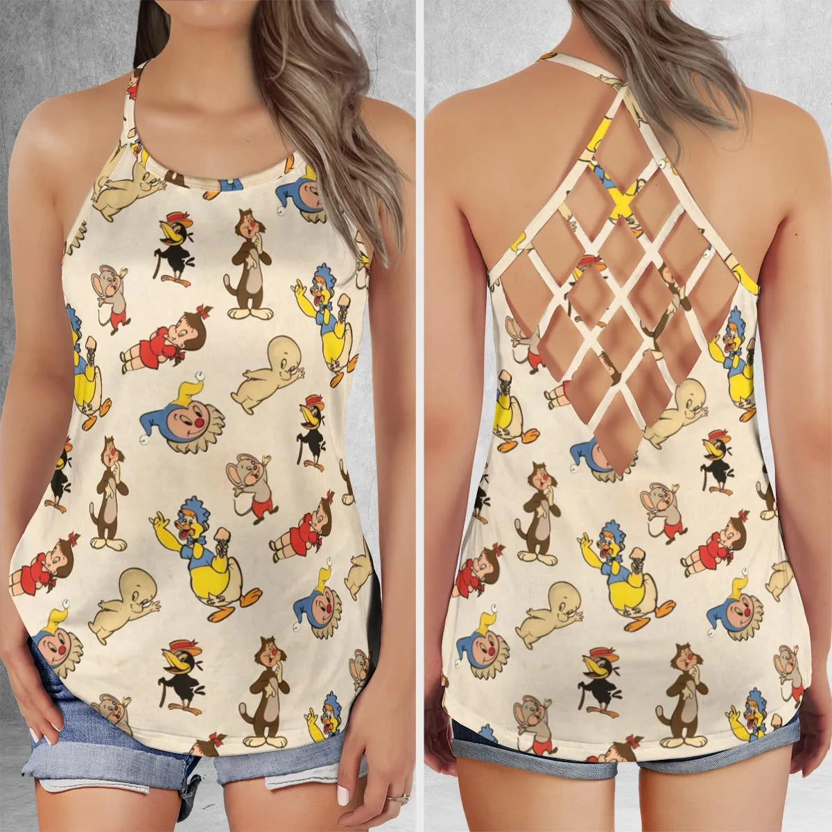 Criss Cross Tank Top - X85Y3VQK