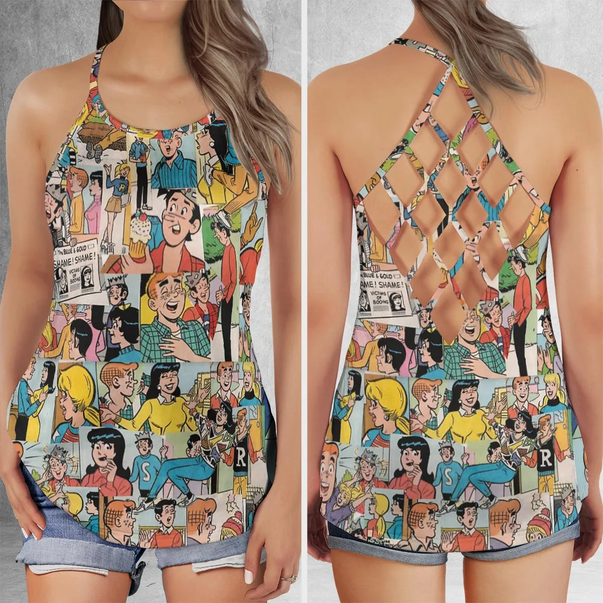 Criss Cross Tank Top - RB73JFKP