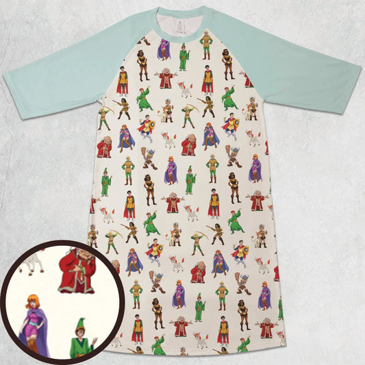 3/4 Sleeve Raglan Dress - 5UHEWAHN