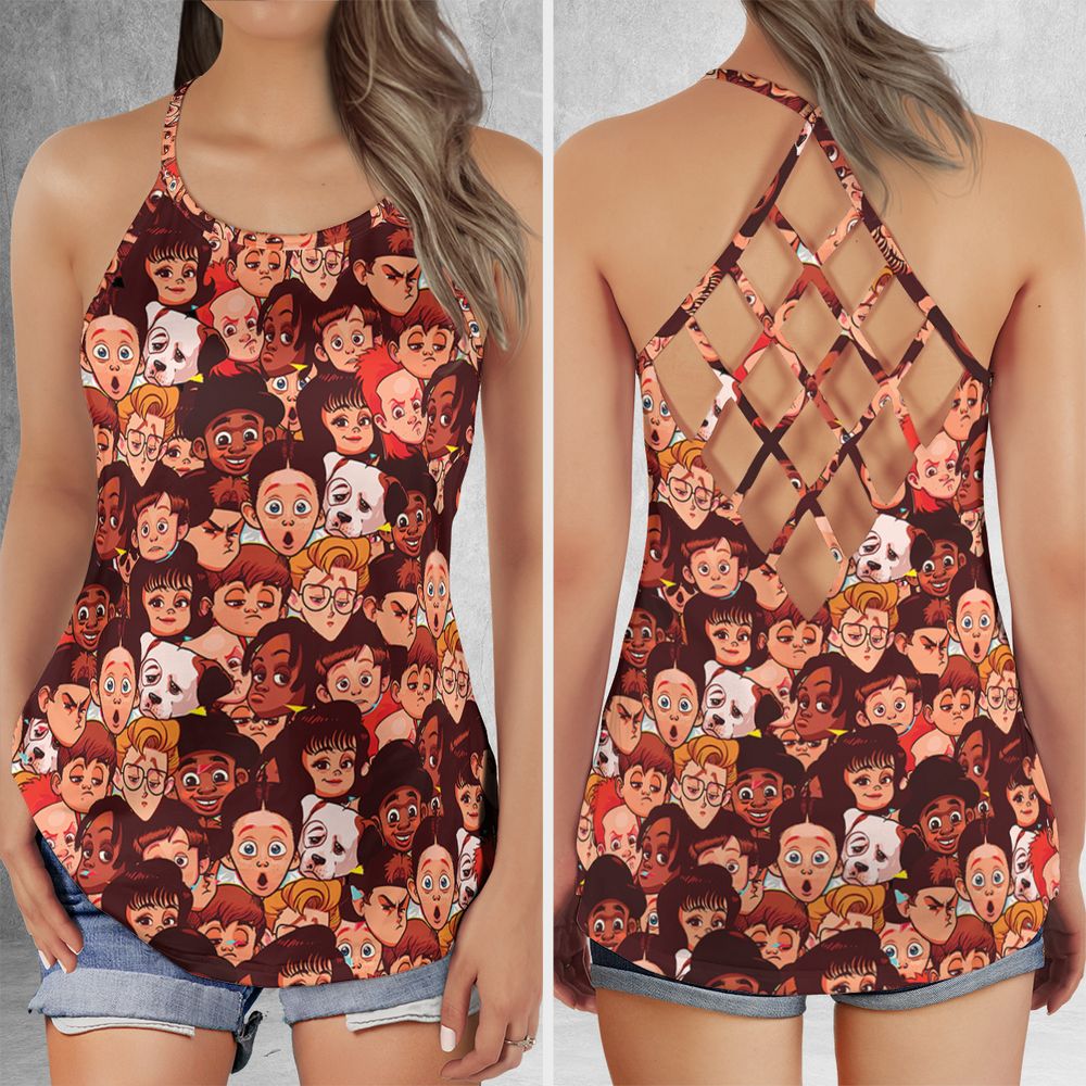 Criss Cross Tank Top - PEHP9WVU -  - 1