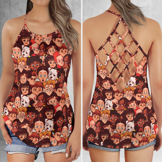 Criss Cross Tank Top - PEHP9WVU -  - 1