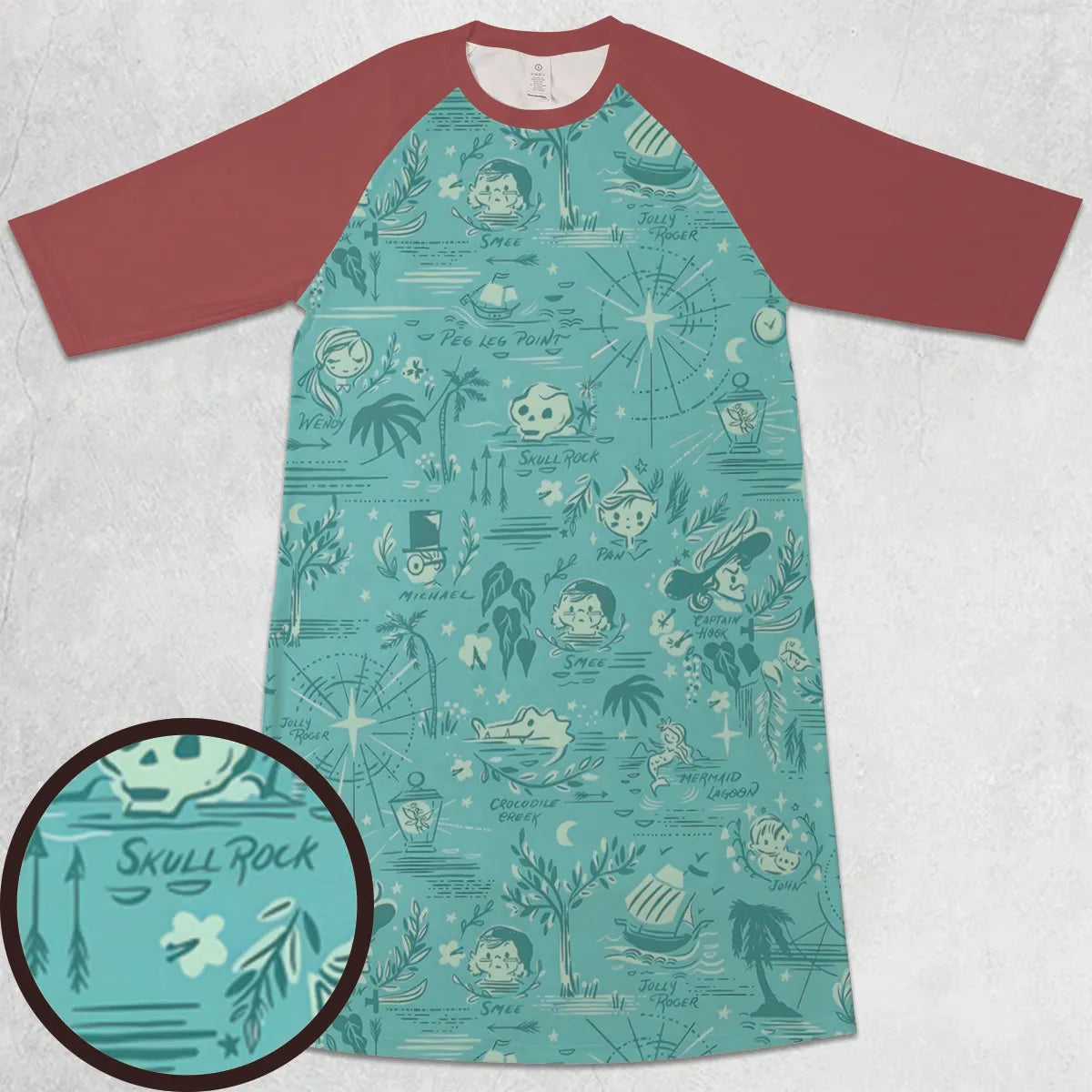 3/4 Sleeve Raglan Dress - C4USKB3B