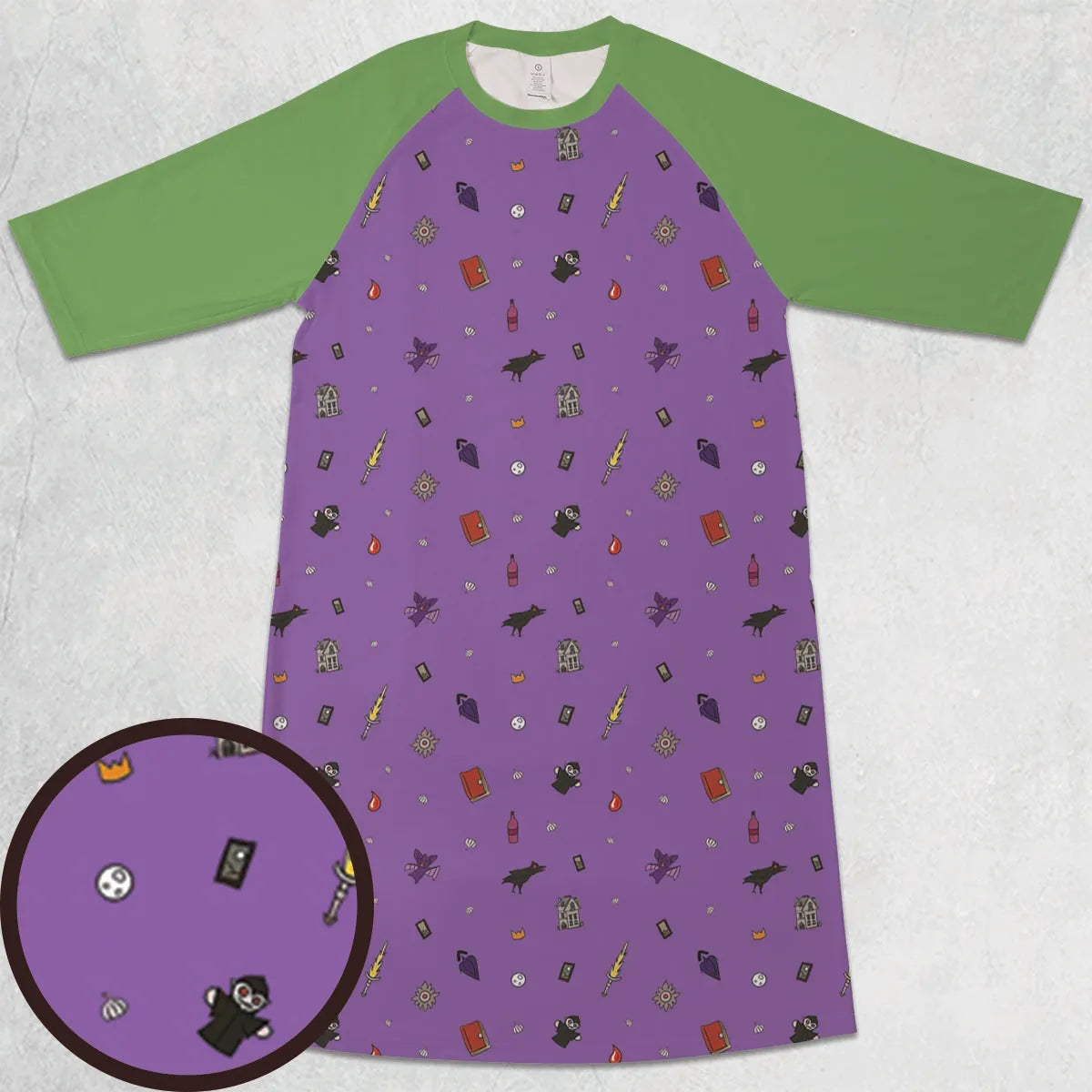 3/4 Sleeve Raglan Dress - WCMLTED8