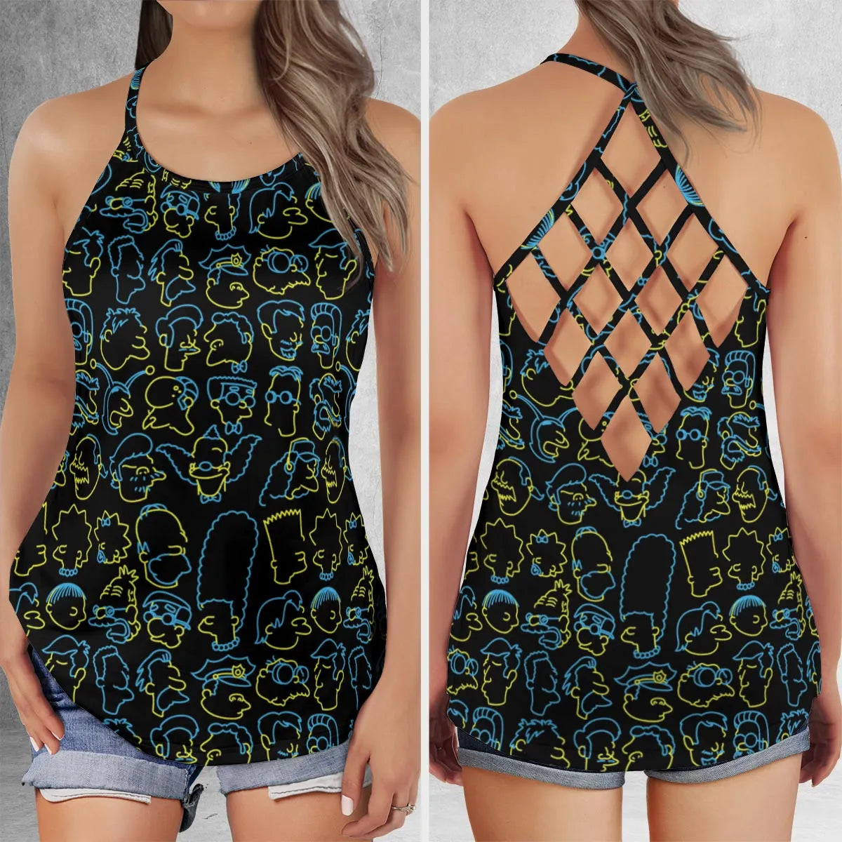 Criss Cross Tank Top - XQC4UKM2