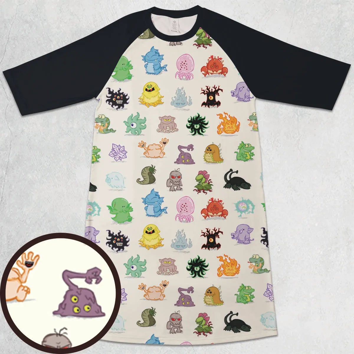 3/4 Sleeve Raglan Dress - XZNKV2SK