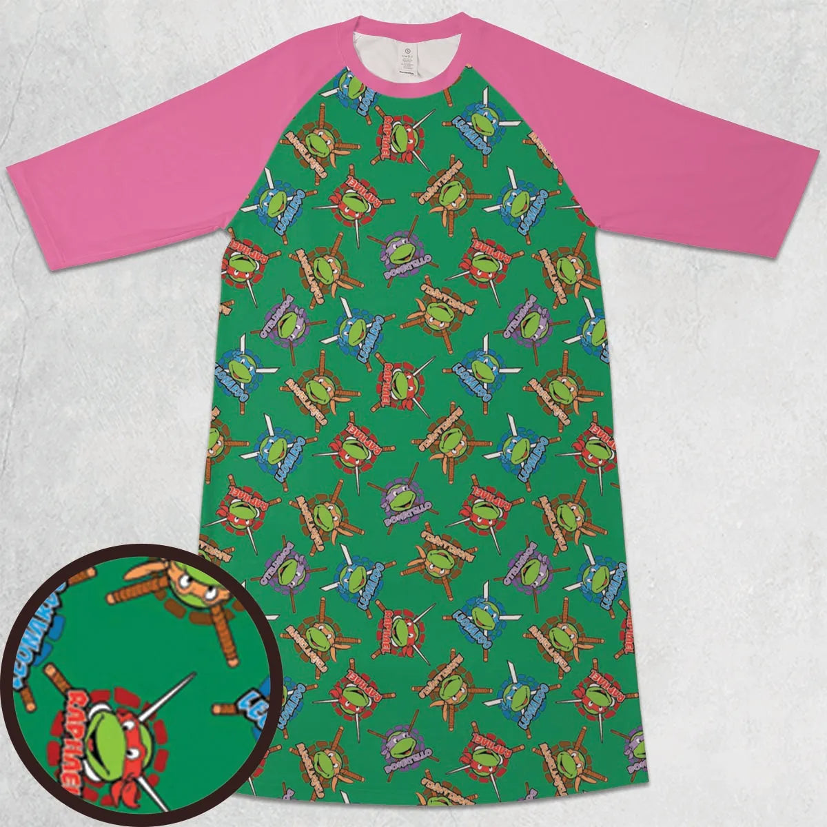 3/4 Sleeve Raglan Dress - 2AARQGDE