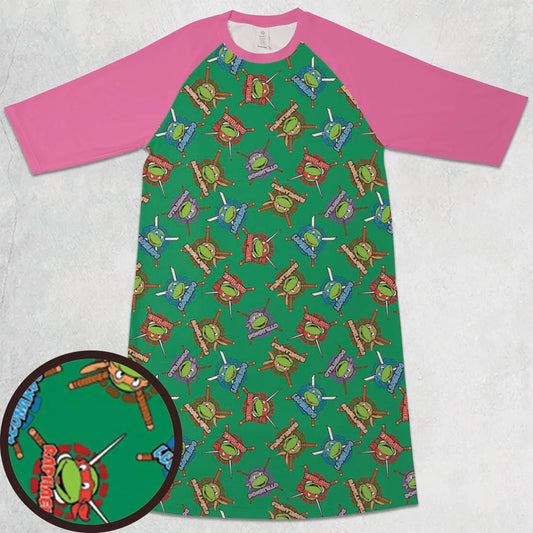 3/4 Sleeve Raglan Dress - 2AARQGDE