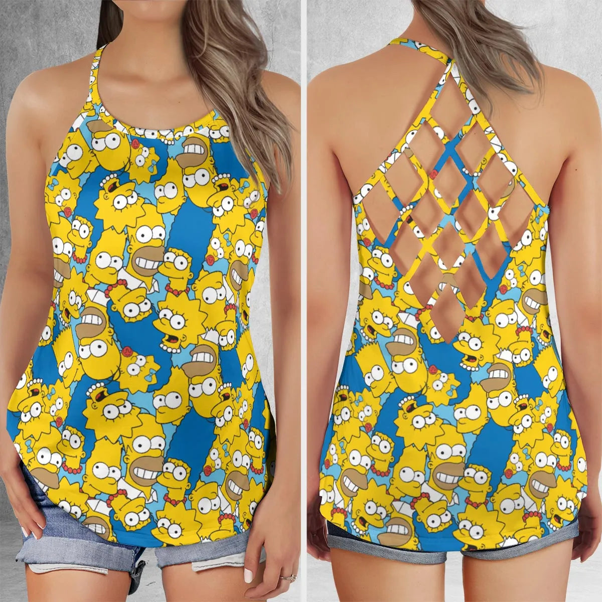 Criss Cross Tank Top - ZEM3GY9W