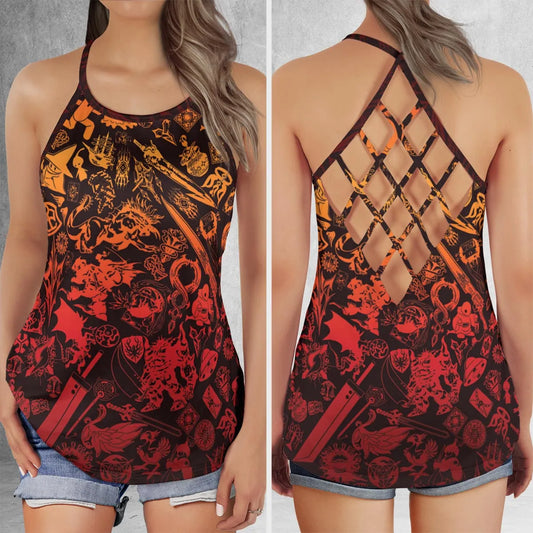 Criss Cross Tank Top - TEUU67Q1