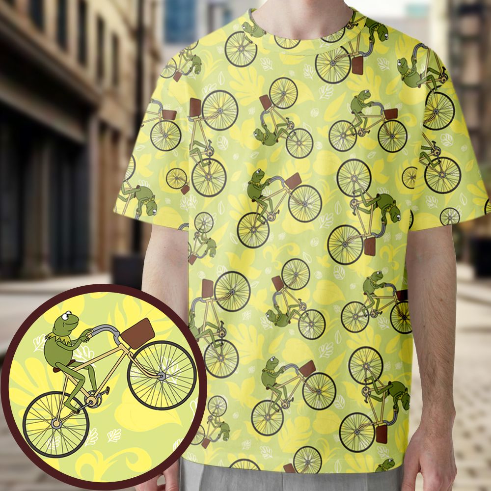 Kermit riding a bike -  - 1