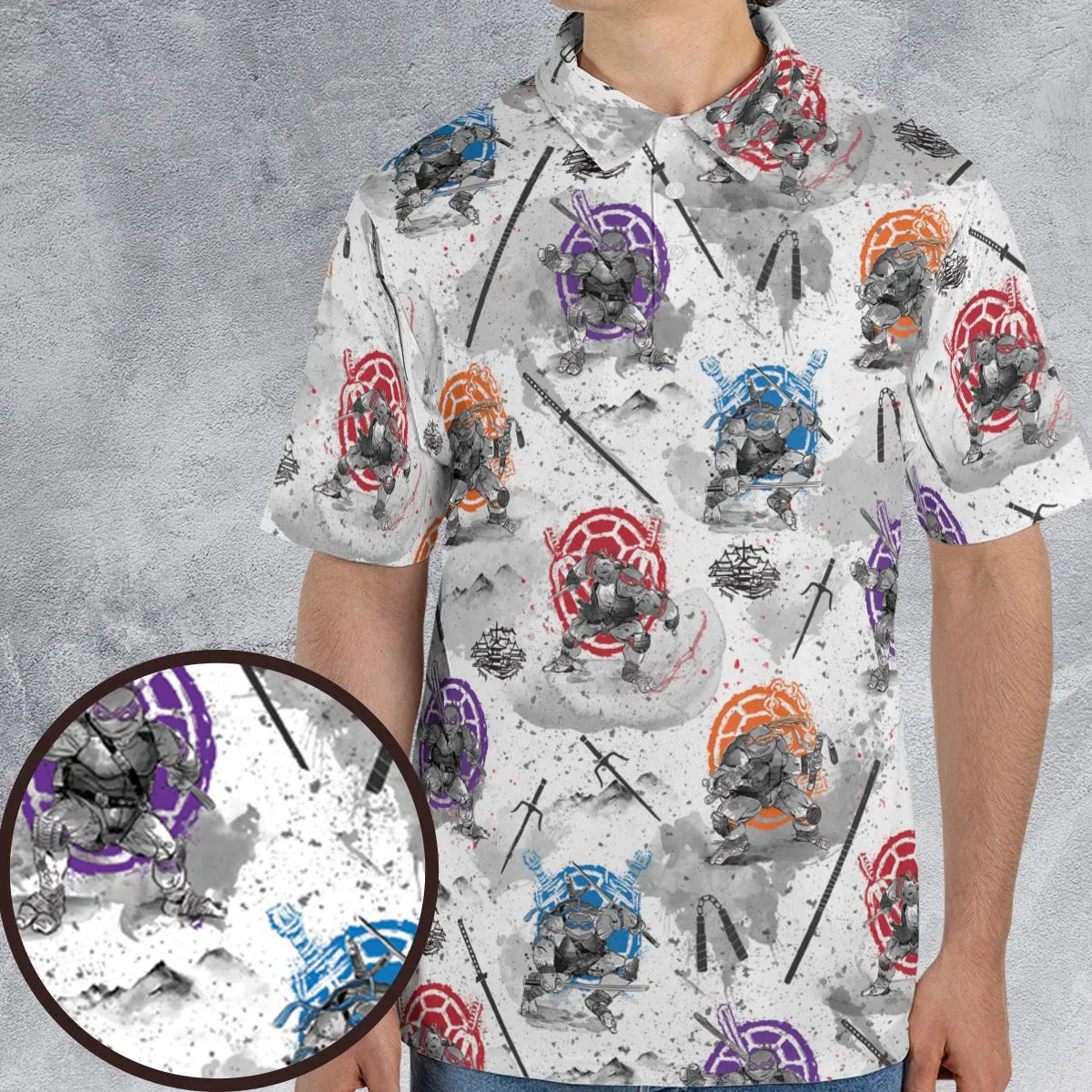 AOP Men/Women Polo Shirt - T8LB1V6N