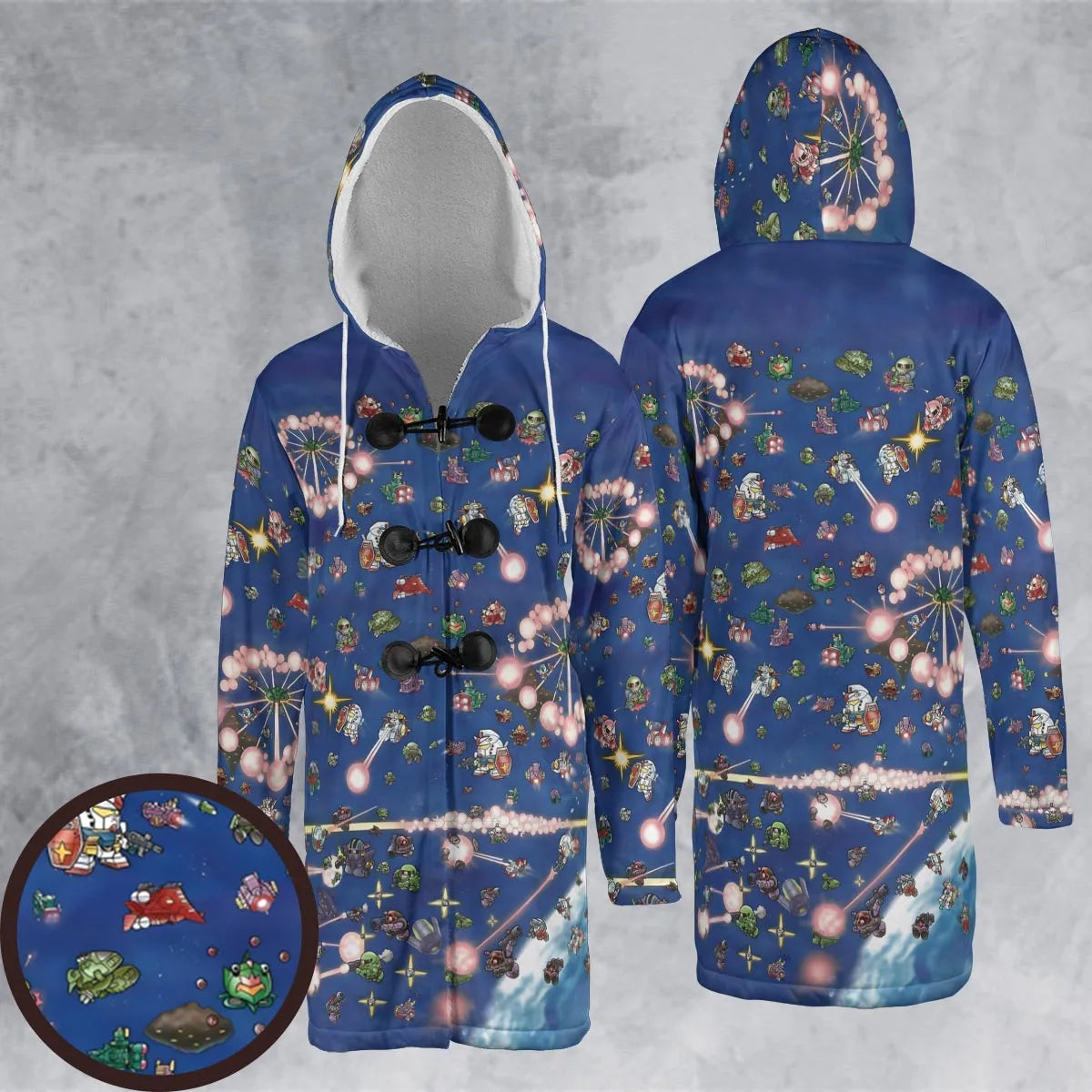 Hooded Cloak Coat - XWEB1GEY