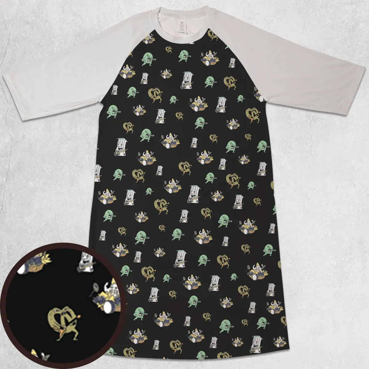 3/4 Sleeve Raglan Dress - CQB1XRL1
