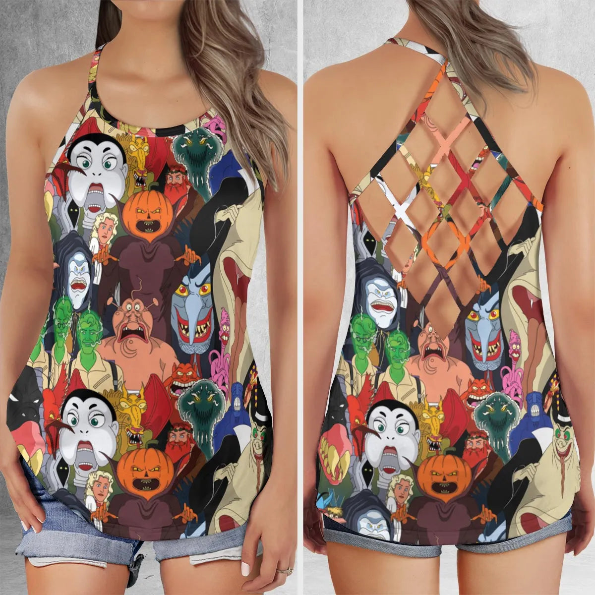 Criss Cross Tank Top - P7YHLQTC