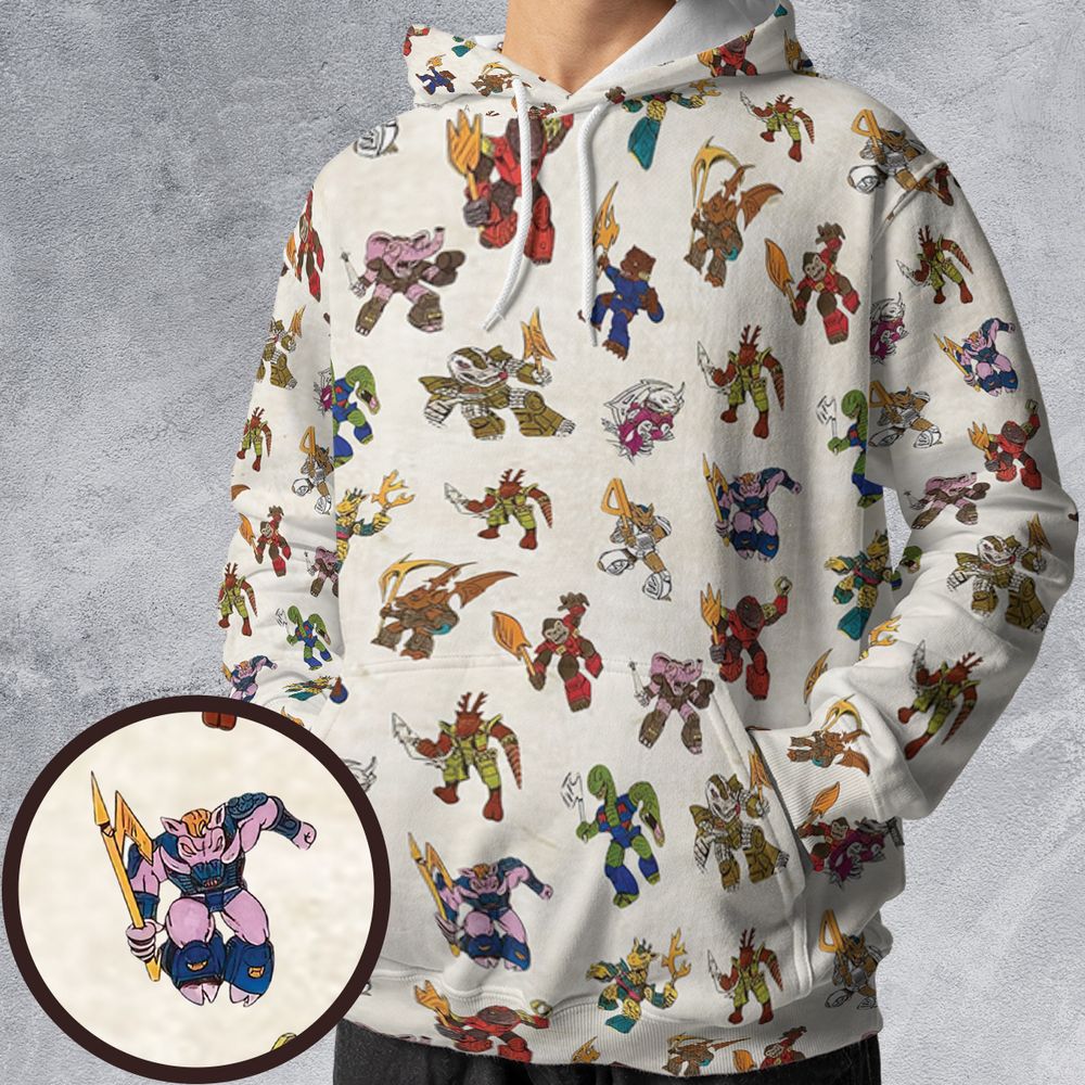 All-over Print Hoodie - KLNFCVYH -  - 1