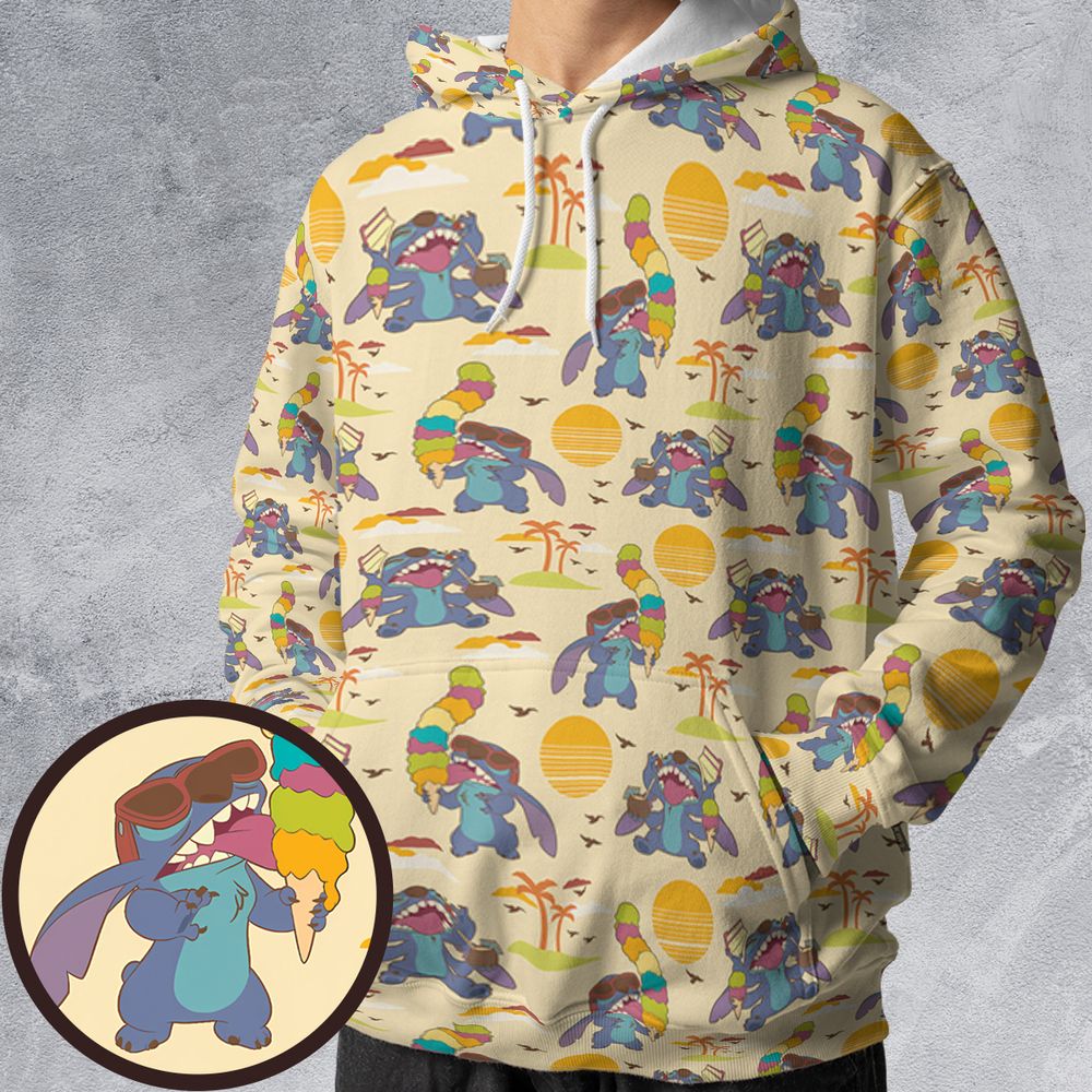 All-over Print Hoodie - 2PDJD7XH -  - 1