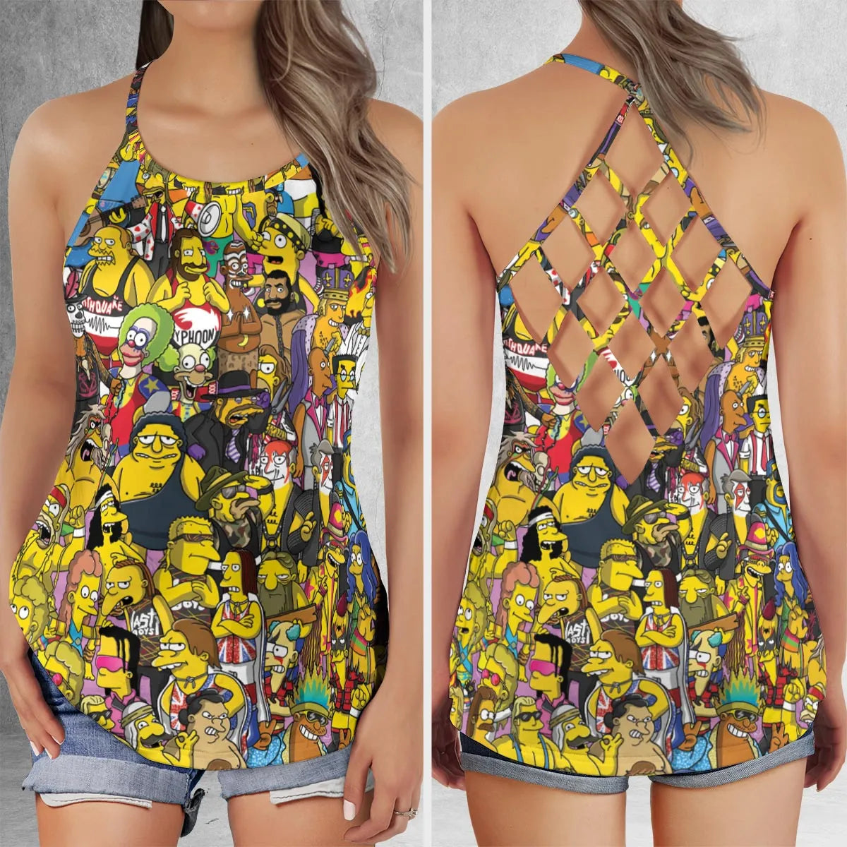 Criss Cross Tank Top - 4TR8F1GV