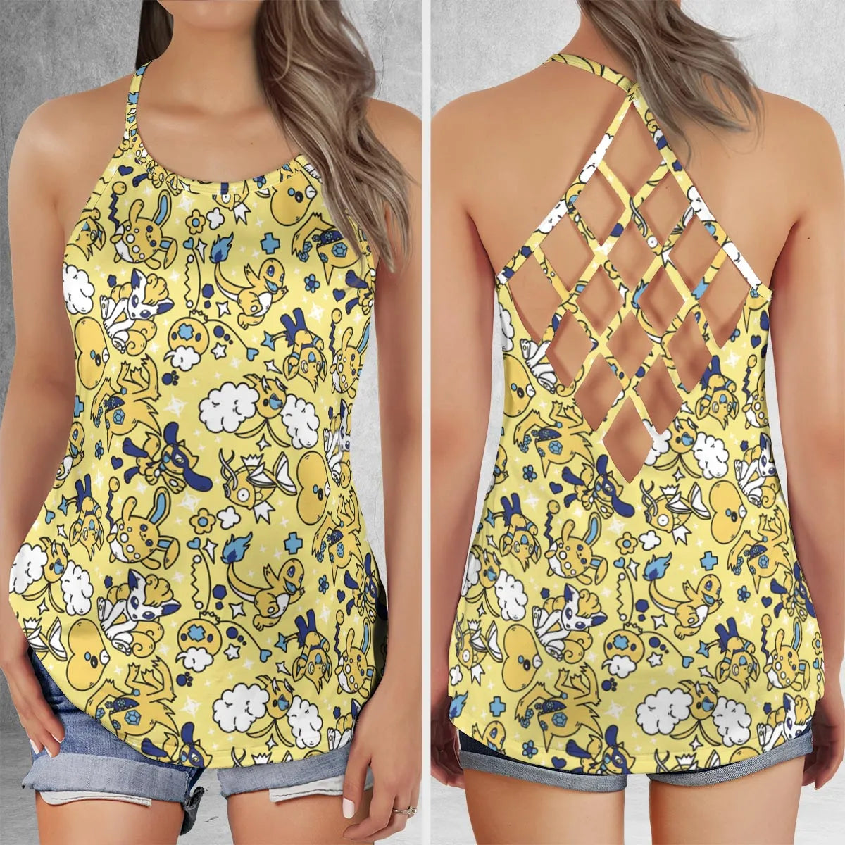 Criss Cross Tank Top - AUFP58R4