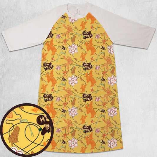 3/4 Sleeve Raglan Dress - H2UPGTNL