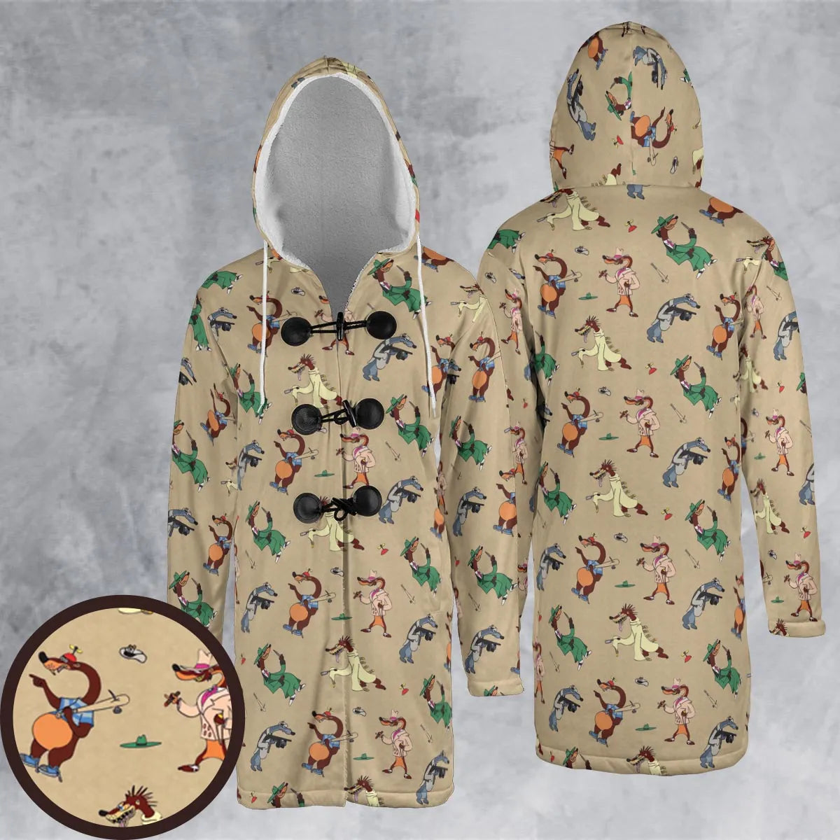 Hooded Cloak Coat - MBAS1DNH