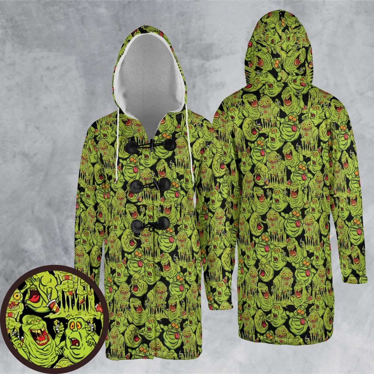 Hooded Cloak Coat - DK6H43DR