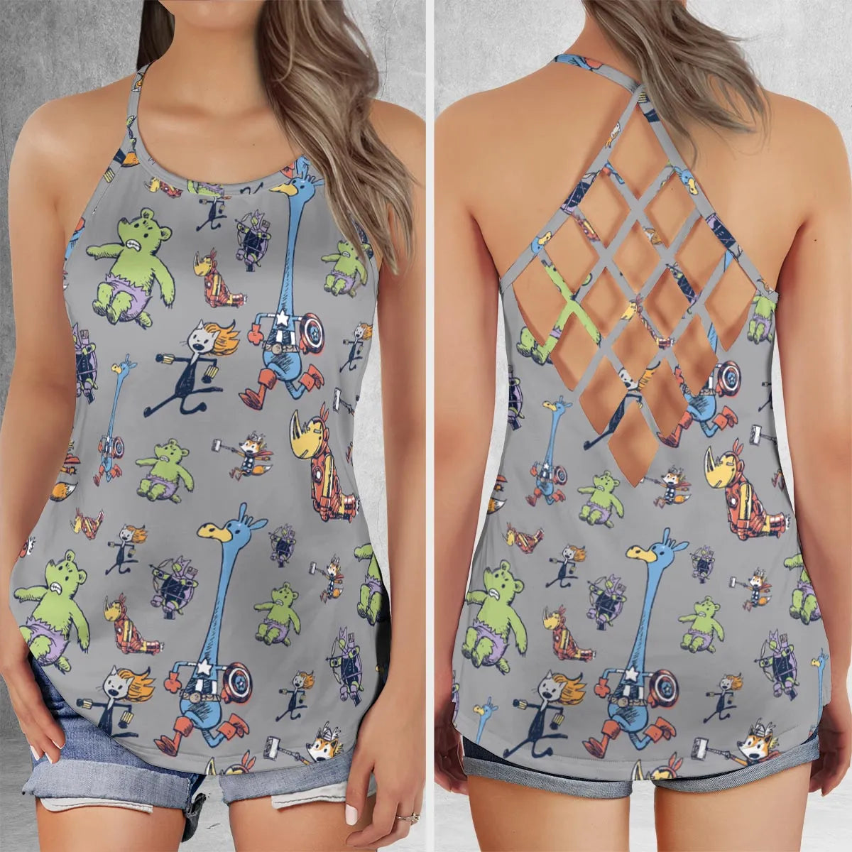 Criss Cross Tank Top - HS5K5REF