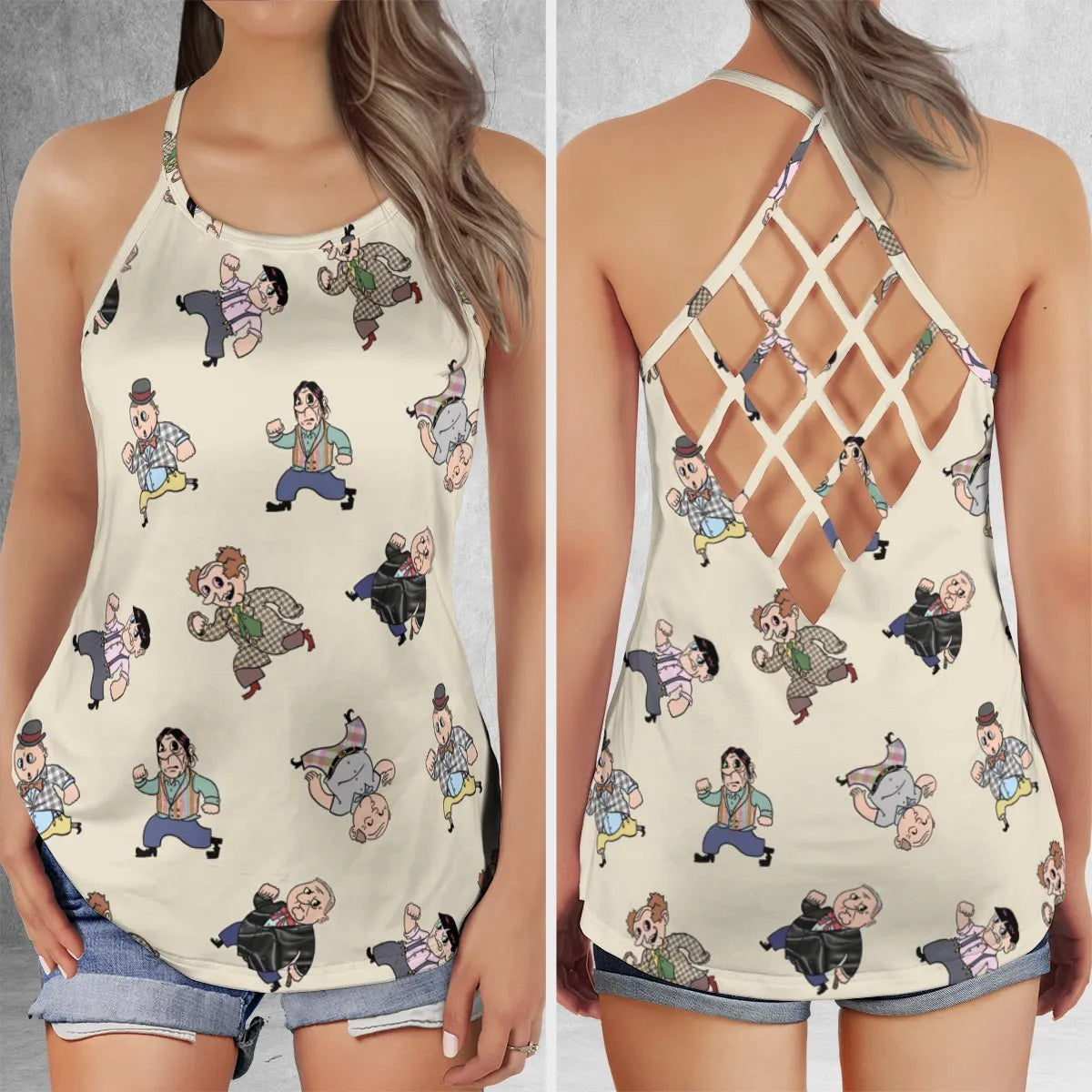 Criss Cross Tank Top - LFECVMY3