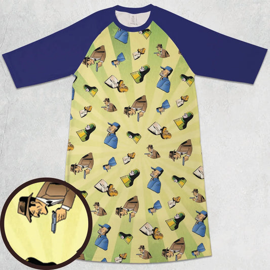 3/4 Sleeve Raglan Dress - 1SU4FV3F