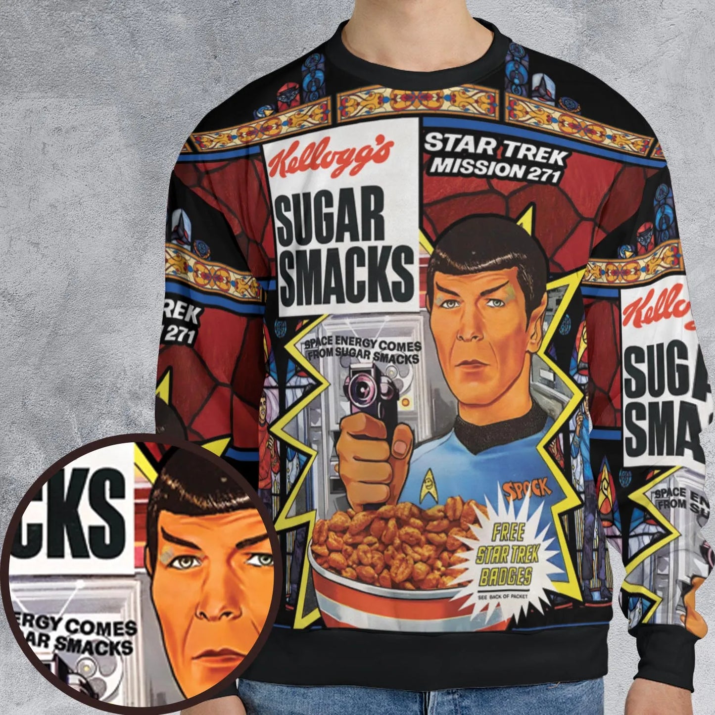 All-over Print Sweatshirt - YBFXCLS2