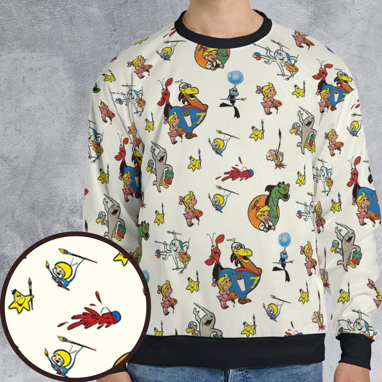 All-over Print Sweatshirt - 1U2QK3KL