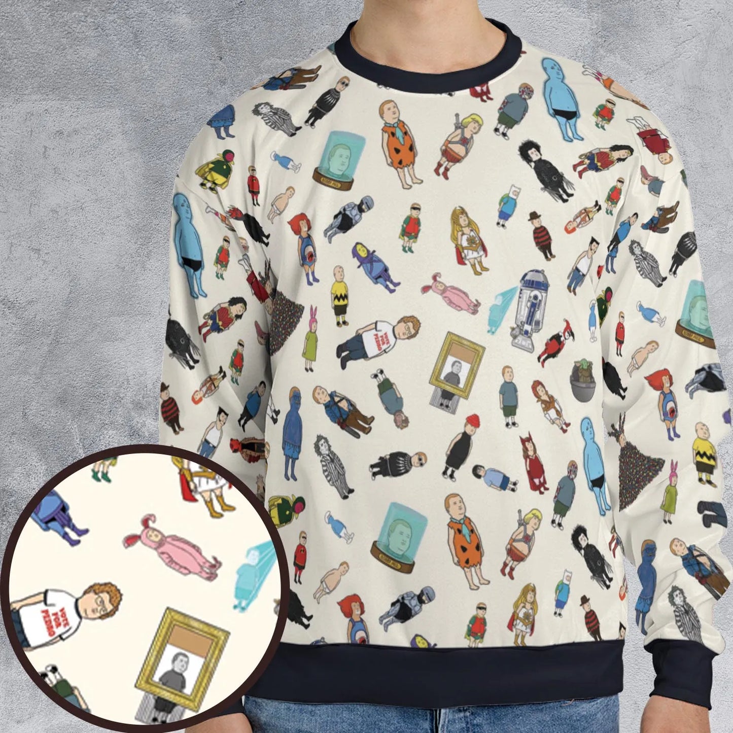 All-over Print Sweatshirt - U3UZB4E3
